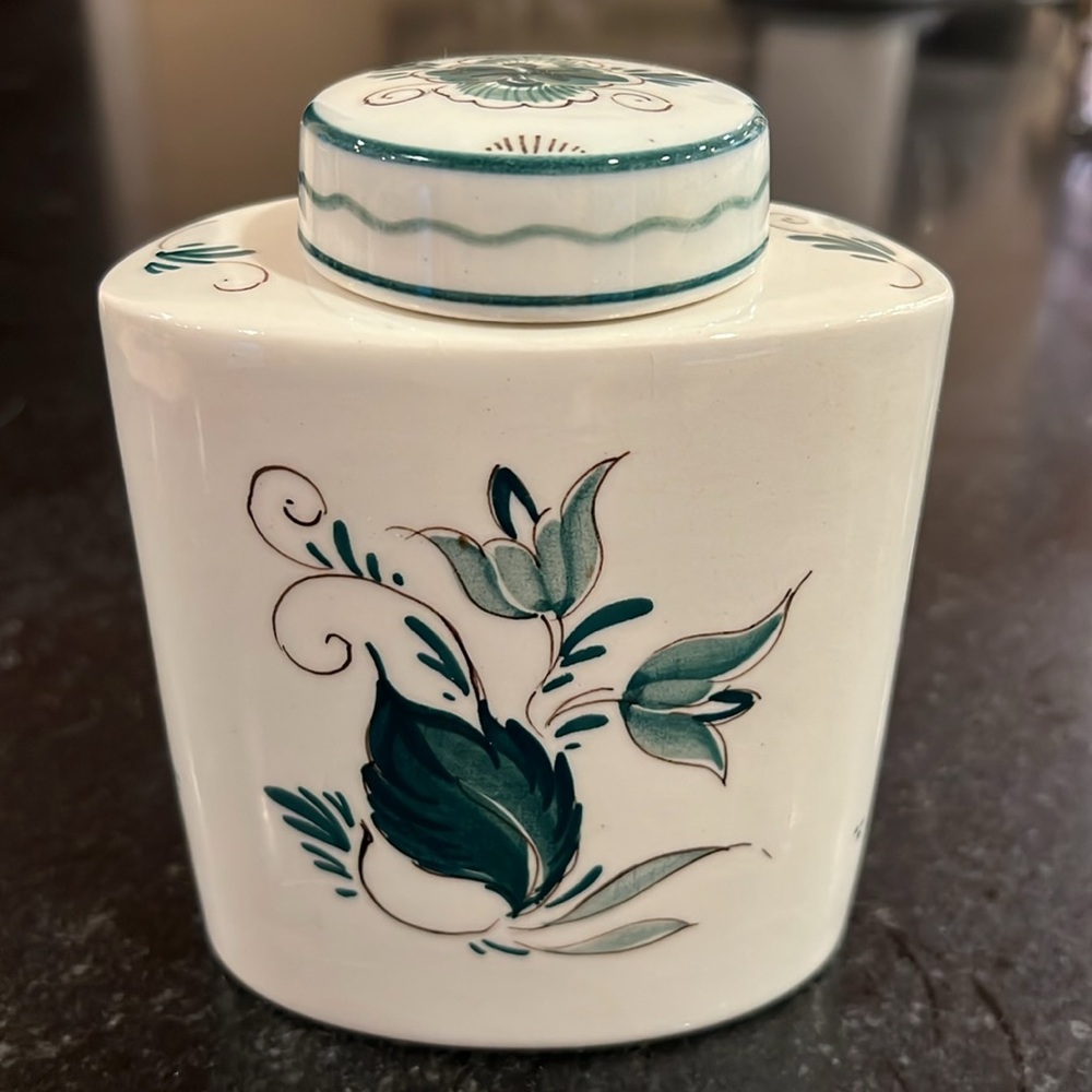 Delft Holland Mini Ginger Jar Green and Ivory - Picture 4 of 11